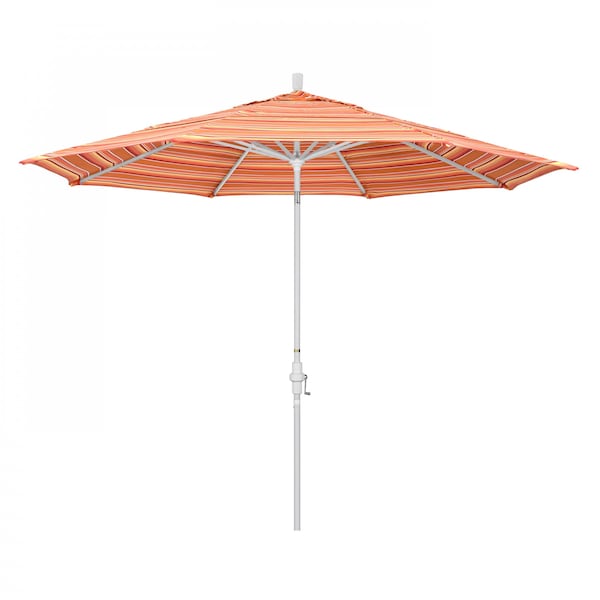 California Umbrella Patio Umbrella, Octagon, 110.5" H, Sunbrella Fabric, Dolce Mango - 194061014745