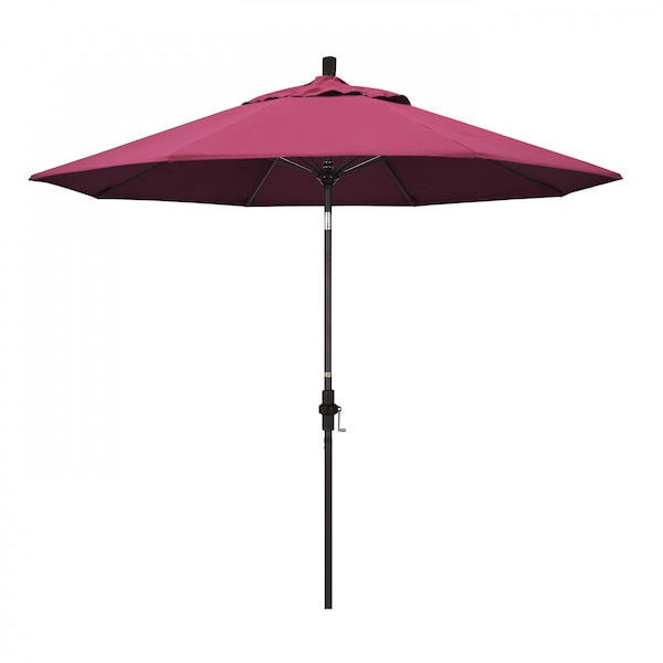 California Umbrella Patio Umbrella, Octagon, 101" H, Sunbrella Fabric, Hot Pink - 194061025956