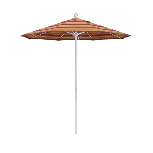 California Umbrella Patio Umbrella, Octagon, 96" H, Sunbrella Fabric, Astoria Sunset - 194061004845