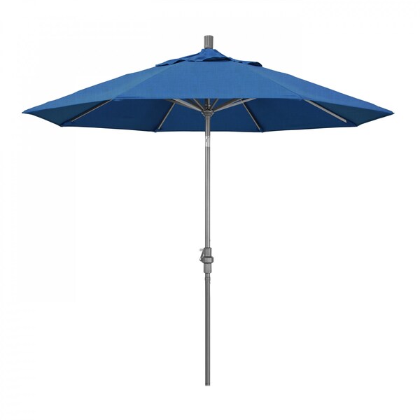 California Umbrella Patio Umbrella, Octagon, 102.38" H, Sunbrella Fabric, Regatta - 194061016404