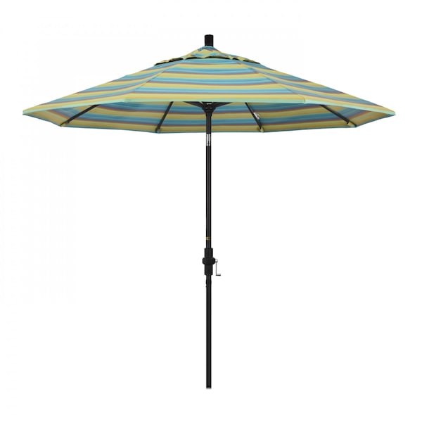 California Umbrella Patio Umbrella, Octagon, 102.38" H, Sunbrella Fabric, Astoria Lagoon - 194061019160