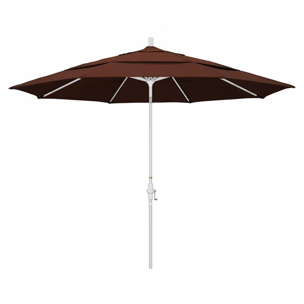 California Umbrella Patio Umbrella, Octagon, 110.5" H, Sunbrella Fabric, Bay Brown - 194061014622