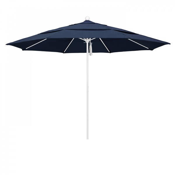 California Umbrella Patio Umbrella, Octagon, 107" H, Sunbrella Fabric, Spectrum Indigo - 194061001714
