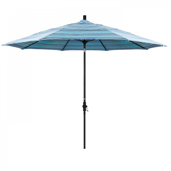 California Umbrella Patio Umbrella, Octagon, 109.5" H, Sunbrella Fabric, Dolce Oasis - 194061022559