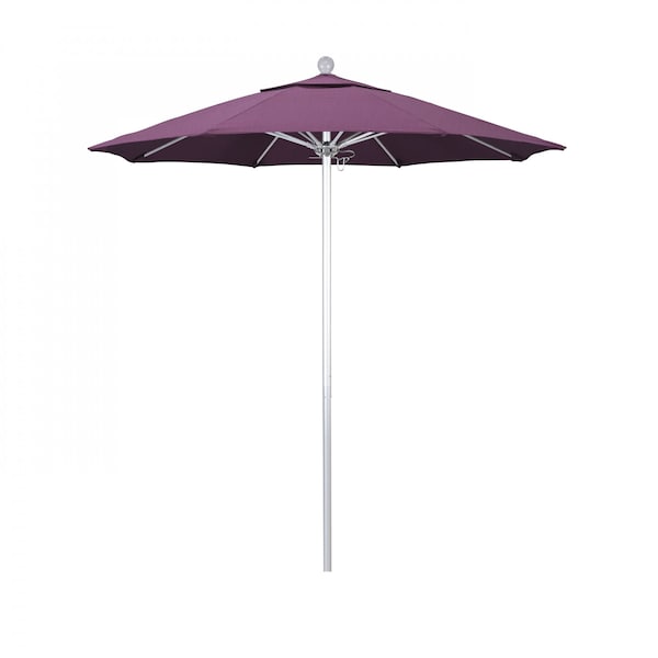 California Umbrella Patio Umbrella, Octagon, 96" H, Sunbrella Fabric, Iris - 194061003152