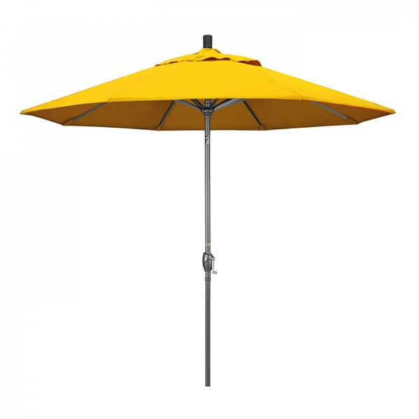 California Umbrella Patio Umbrella, Octagon, 101" H, Sunbrella Fabric, Sunflower Yellow - 194061032213