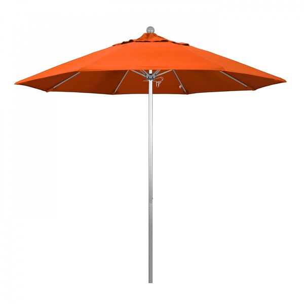 California Umbrella Patio Umbrella, Octagon, 103" H, Sunbrella Fabric, Melon - 194061005491