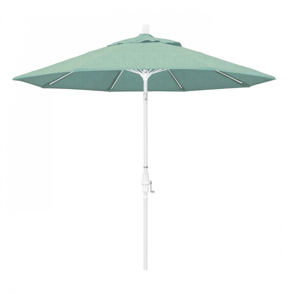 California Umbrella Patio Umbrella, Octagon, 101" H, Sunbrella Fabric, Spectrum Mist - 194061026540