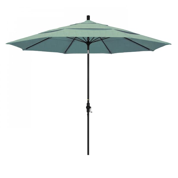 California Umbrella Patio Umbrella, Octagon, 109.5" H, Sunbrella Fabric, Spa - 194061022344