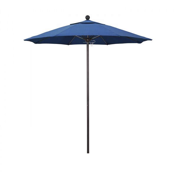 California Umbrella Patio Umbrella, Octagon, 96" H, Sunbrella Fabric, Regatta - 194061003930