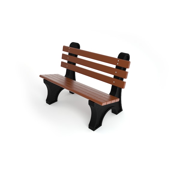 Frog Furnishings Brown 4' Comfort Park Avenue Bench - PB 4BROCPAE