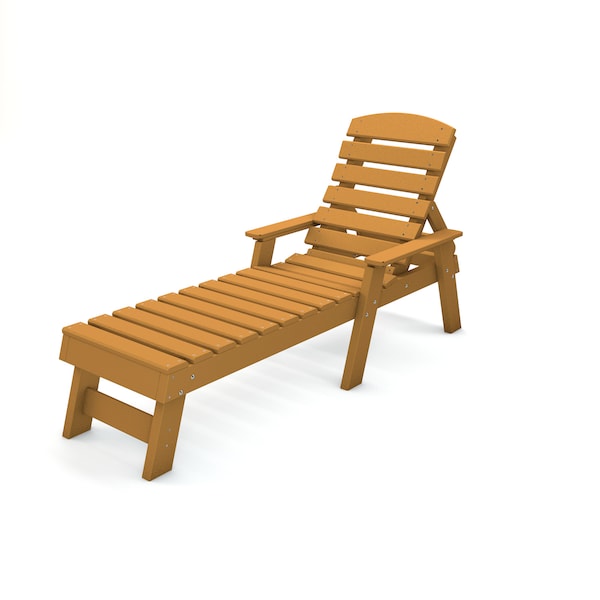 Frog Furnishings Cedar Pensacola Chaise Lounge - PB ADPENCLCED