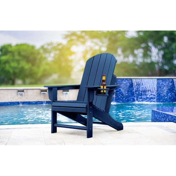 Dura Patio Heavyduty Adirondack Chair, Navy - HEAVYDUTY NAVY
