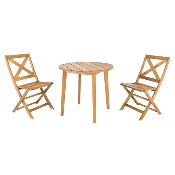 Safavieh 3 Piece Bruna Bistro Set, Grey - PAT7028A