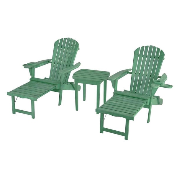 Cama Oceanic Collection Adirondack Chaise Lounge Chair Foldable, cup and glass holder - CA3352771