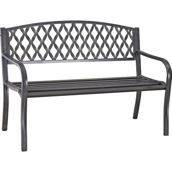 Seasonal Trends Park Bench, Steel SeatFrame - D3819C