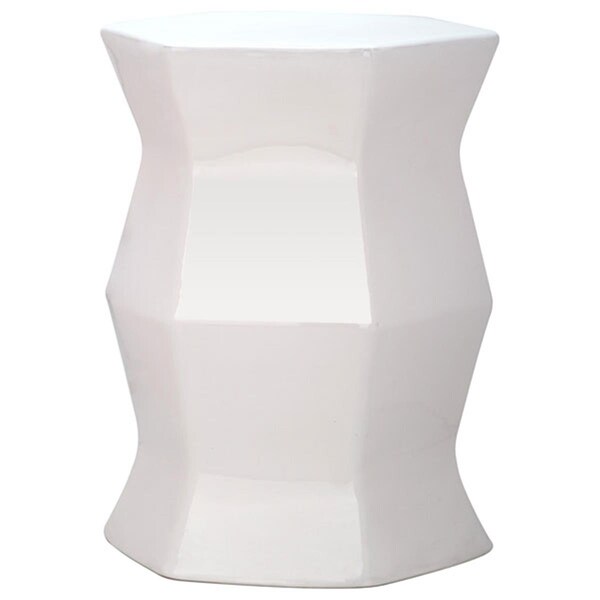 Safavieh Modern Hexagon Garden Stool- Cream - 18 x 13 x 13 in. - ACS4542B
