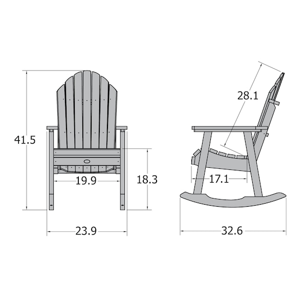 Highwood Usa Hamilton Rocking Chair - AD-RKCH6-WHE