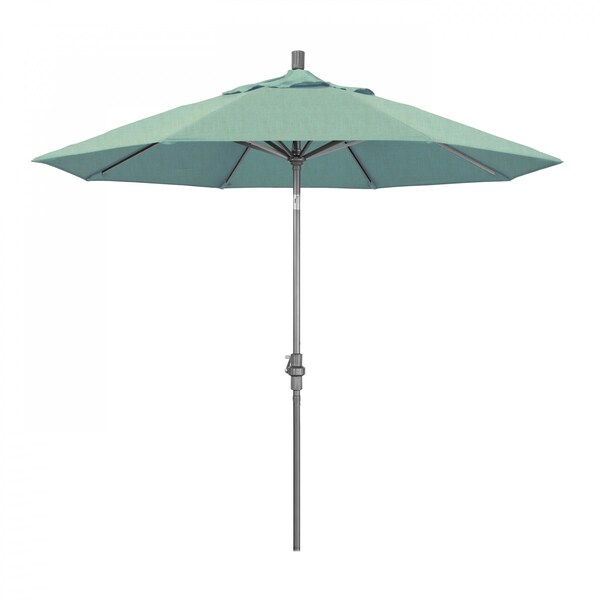 California Umbrella Patio Umbrella, Octagon, 102.38" H, Sunbrella Fabric, Spa - 194061016220