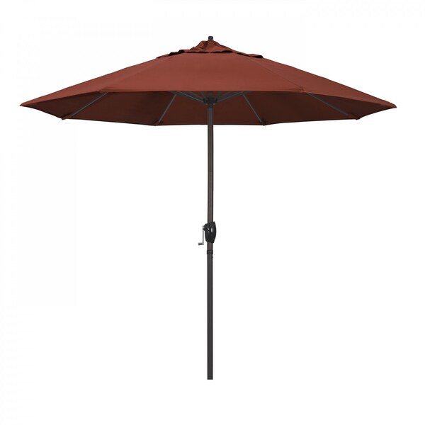 California Umbrella Patio Umbrella, Octagon, 102" H, Sunbrella Fabric, Terracotta - 194061009130
