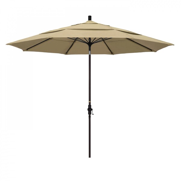 California Umbrella Patio Umbrella, Octagon, 109.5" H, Sunbrella Fabric, Beige - 194061020715