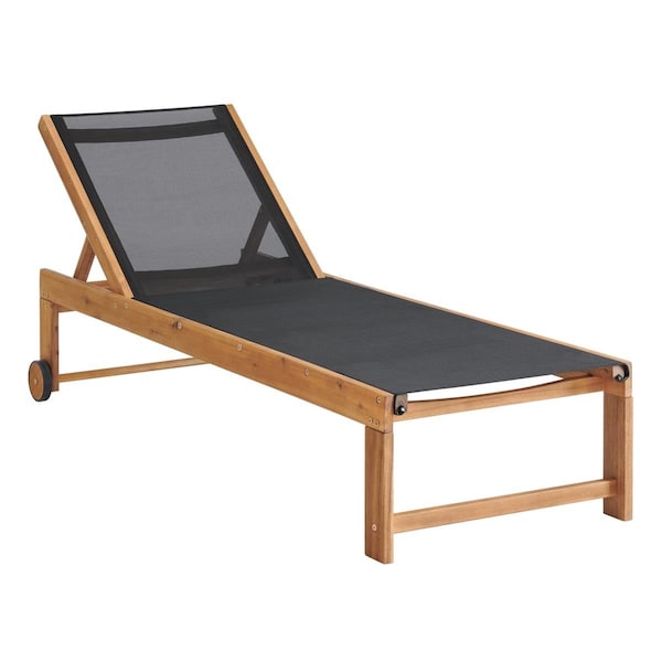 Kd Cama De Bebe Sunapee Acacia Wood Outdoor Lounge Chair with Mesh Seating - KD3878431