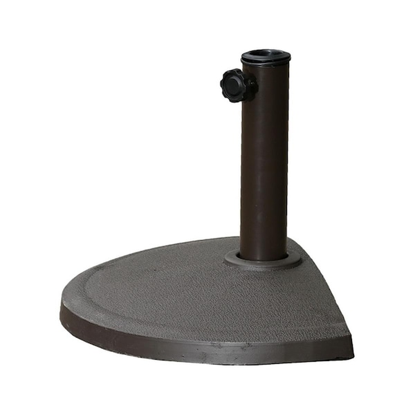 International Caravan Compound Resin Half-Round Umbrella Stand, Chocolate - YF-BB012-CH