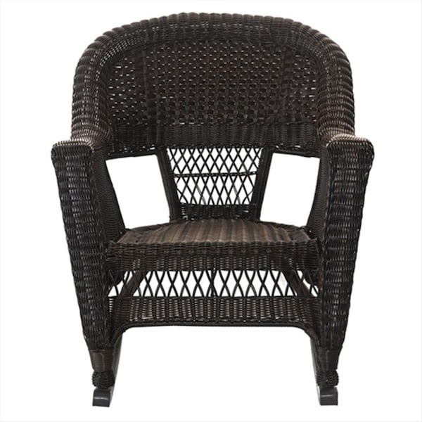 Propation W00201R-A-2-RCES 3 Piece Espresso Rocker Wicker Chair Set - PR3012847