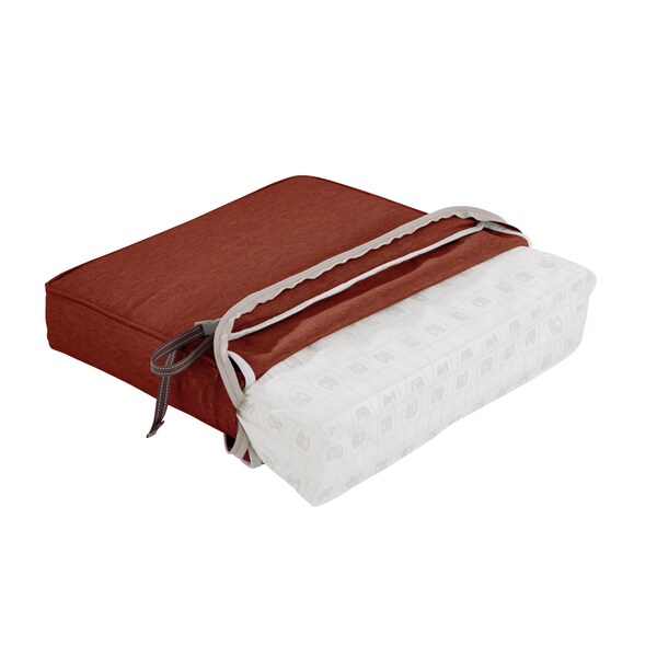 Classic Accessories Montlake FadeSafe Patio Chaise Lounge Cushion, Heather Henna - 62-056-HHENNA-EC
