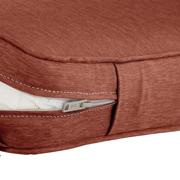 Classic Accessories Montlake FadeSafe Patio Chaise Lounge Cushion, Heather Henna - 62-056-HHENNA-EC