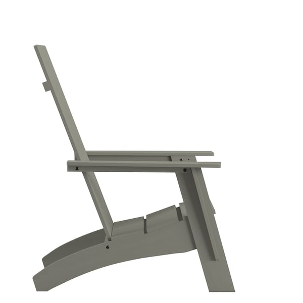Flash Furniture Gray Modern Dual Slat Back Adirondack Chair - JJ-C14509-GY-GG