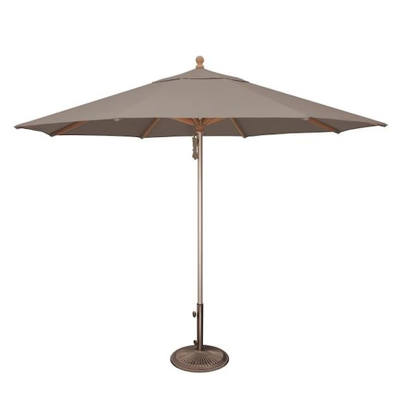 Simply Shade SimplyShade SSUWA811SS-A48103S Ibiza 11 ft. Sunbrella Wood & Aluminum Umbrella  Cast Silver - SSUWA811SS-A48103S