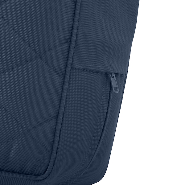 Classic Accessories Montlake Quilted Patio Cushion, Navy, 21"x19"x3" - 62-009-NAVY-EC