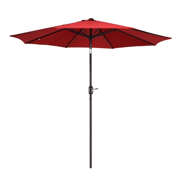Villacera 9-Foot Outdoor Patio Umbrella, Red - 83-OUT5445