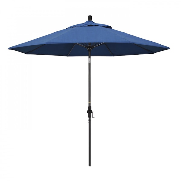 California Umbrella Patio Umbrella, Octagon, 101" H, Sunbrella Fabric, Regatta - 194061027783