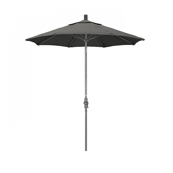 California Umbrella Patio Umbrella, Octagon, 102.5" H, Sunbrella Fabric, Charcoal - 194061023129