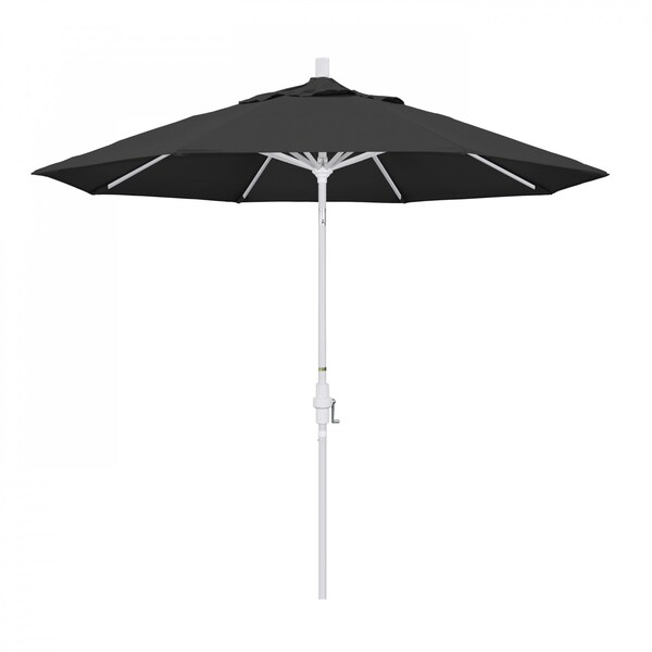 California Umbrella Patio Umbrella, Octagon, 102.38" H, Pacifica Fabric, Black - 194061018590