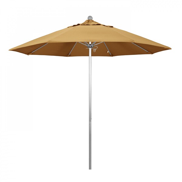 California Umbrella Patio Umbrella, Octagon, 103" H, Sunbrella Fabric, Wheat - 194061005484