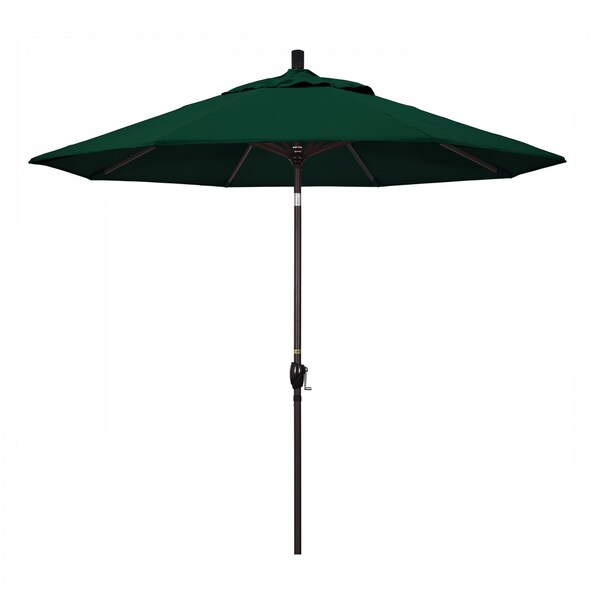 California Umbrella Patio Umbrella, Octagon, 101" H, Sunbrella Fabric, Forest Green - 194061033098