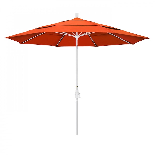 California Umbrella Patio Umbrella, Octagon, 109.5" H, Sunbrella Fabric, Melon - 194061021521