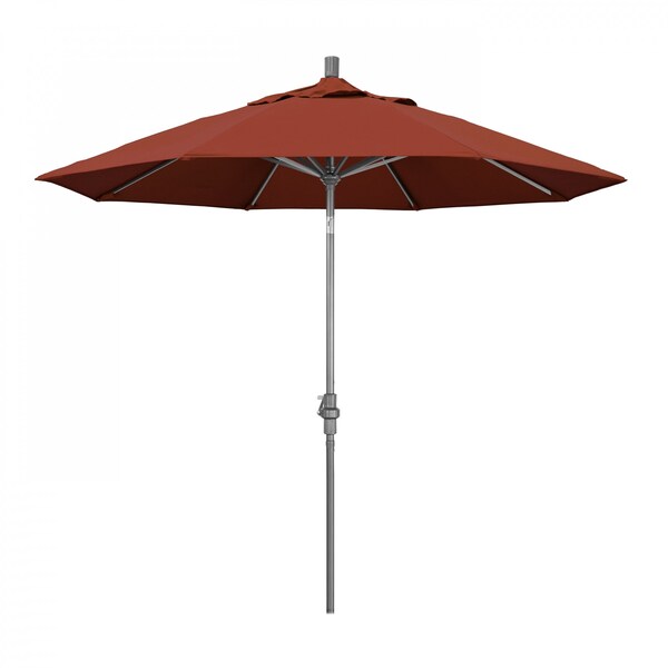 California Umbrella Patio Umbrella, Octagon, 102.38" H, Sunbrella Fabric, Terracotta - 194061016329