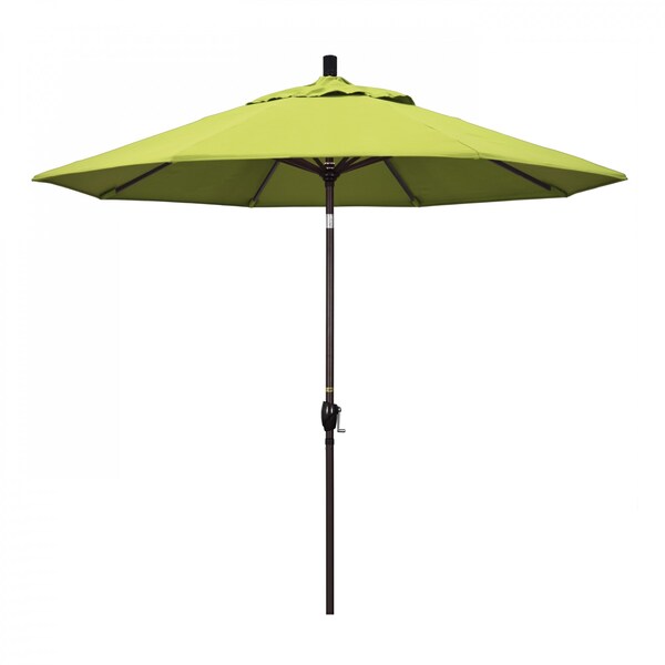 California Umbrella Patio Umbrella, Octagon, 101" H, Sunbrella Fabric, Parrot - 194061032930