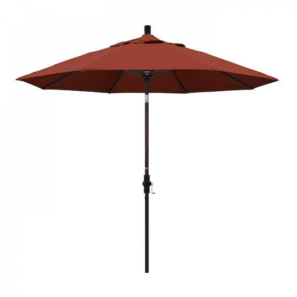California Umbrella Patio Umbrella, Octagon, 102.38" H, Sunbrella Fabric, Terracotta - 194061017227