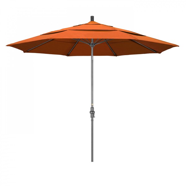 California Umbrella Patio Umbrella, Octagon, 109.5" H, Sunbrella Fabric, Tuscan - 194061019863