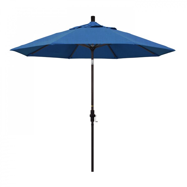 California Umbrella Patio Umbrella, Octagon, 102.38" H, Sunbrella Fabric, Regatta - 194061017302