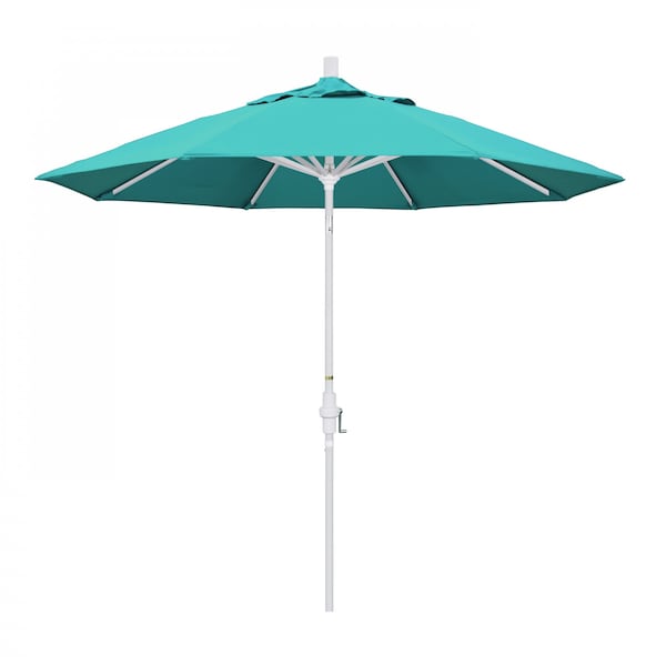California Umbrella Patio Umbrella, Octagon, 102.38" H, Sunbrella Fabric, Aruba - 194061018057