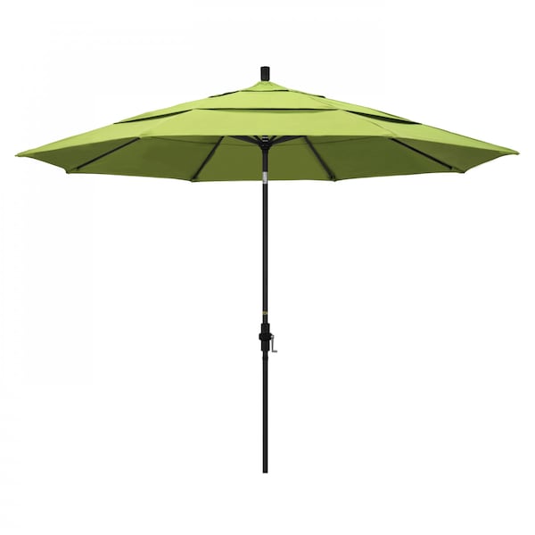 California Umbrella Patio Umbrella, Octagon, 110.5" H, Sunbrella Fabric, Parrot - 194061015339