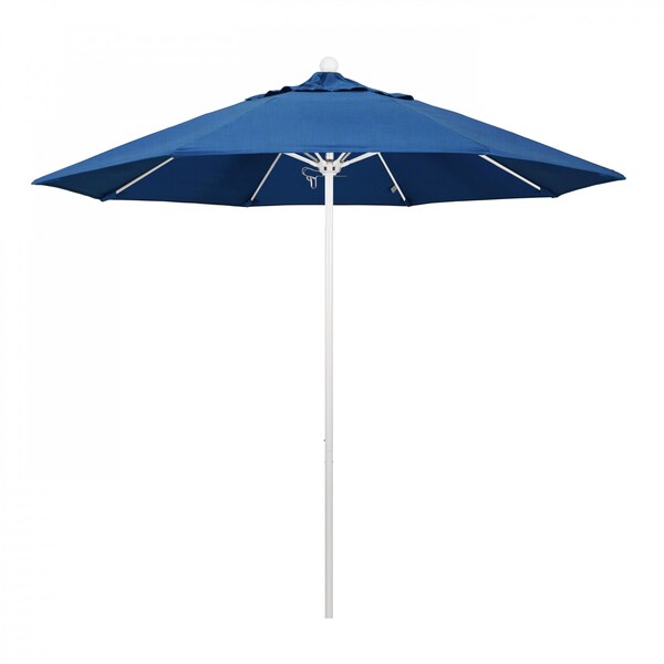 California Umbrella Patio Umbrella, Octagon, 103" H, Sunbrella Fabric, Regatta - 194061007457