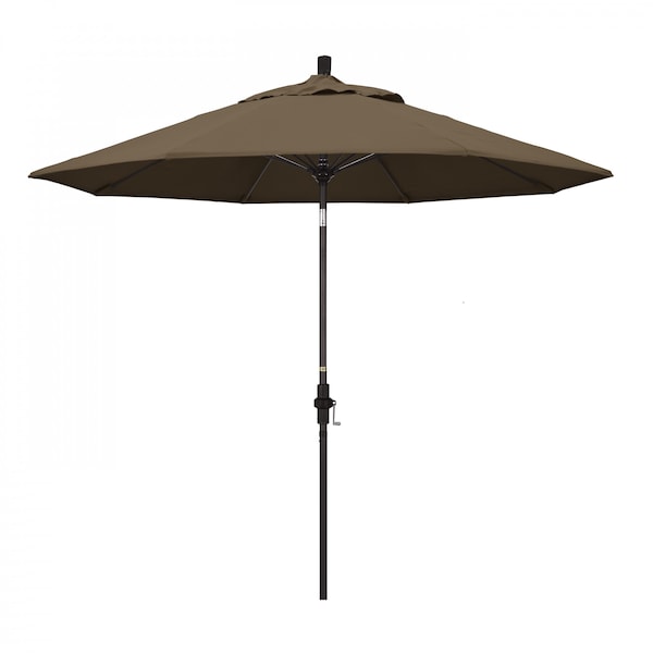 California Umbrella Patio Umbrella, Octagon, 101" H, Sunbrella Fabric, Cocoa - 194061025864