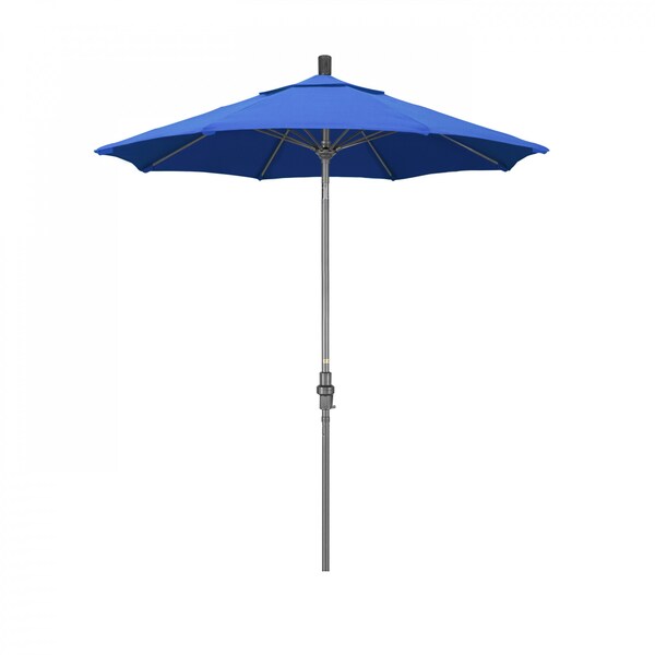 California Umbrella Patio Umbrella, Octagon, 102.5" H, Olefin Fabric, Royal Blue - 194061023488
